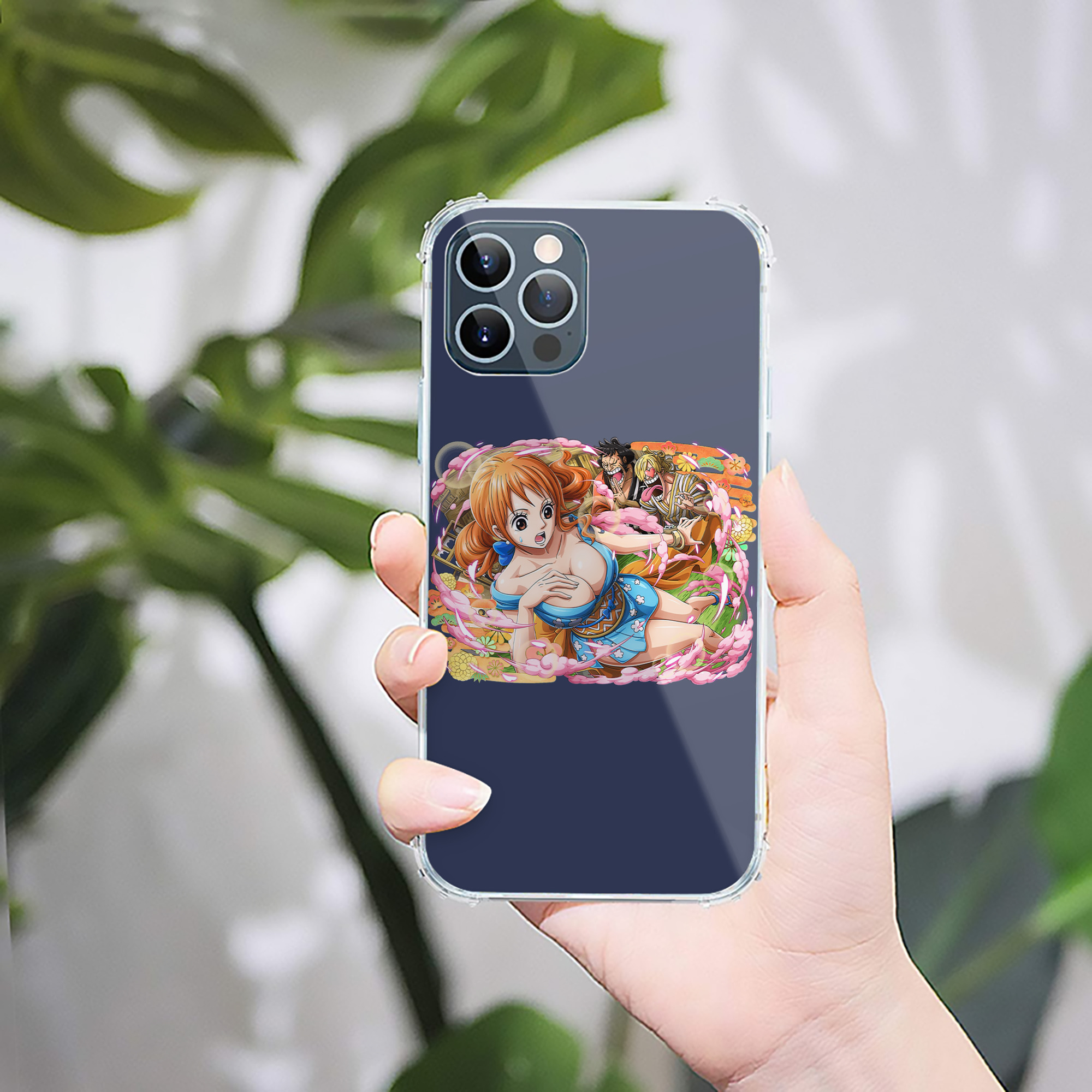 （画像用） ワンピース ナミ ONE PIECE Nami 【iPhone 12シリーズ対応】透明スマホケース（クリアソフトケース）